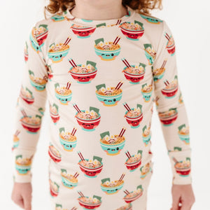 Baby Kids Bamboo Pajamas ā Ramen Empire Two-Piece Pajama Set ā Image 1
