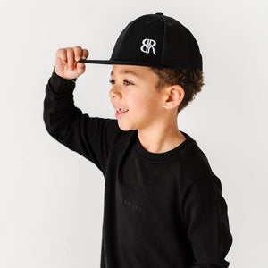 Baby Kids Bamboo Pajamas ā Black Hat ā Image 1