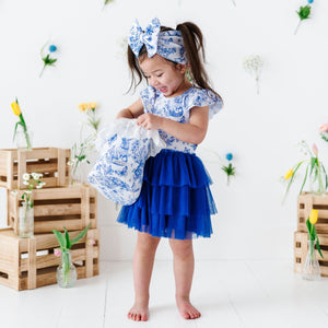 Baby Kids Bamboo Pajamas — Hoppy You're Hare Tulle Tutu Dress — Image 1