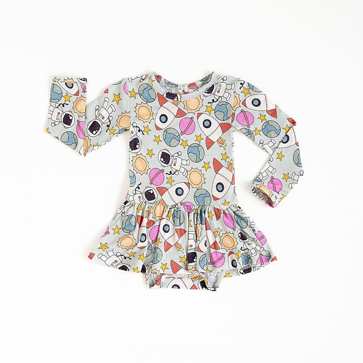 KIDS RUFFLE DRESS THERE'S NO PLACE LIKE RIO