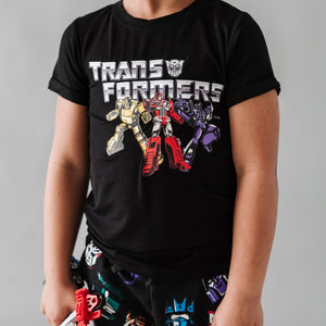 Baby Kids Bamboo Pajamas — T-Shirt Transformers™ More Than Meets The Eye — Image 1