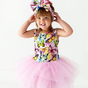 Baby Kids Bamboo Pajamas — Flutter Away Tulle Tutu Dress — Image 1