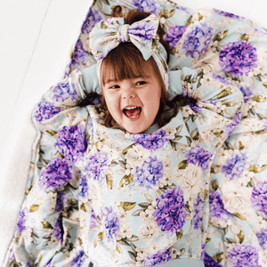 Baby Kids Bamboo Pajamas ā Secret Garden Bum Bum Blanket - Plush ā Image 1