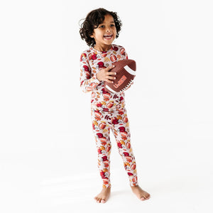 Baby Kids Bamboo Pajamas — Fall of Fame Two-Piece Pajama Set — Image 1