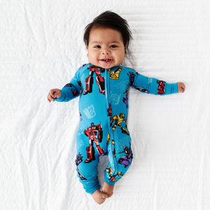 Baby Kids Bamboo Pajamas — Convertible Romper Transformers™ Autobots & Decepticons — Image 1