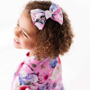 Baby Kids Bamboo Pajamas — Make My Heart Flutter Alligator Clip — Image 1