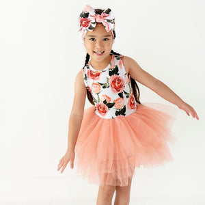 Baby Kids Bamboo Pajamas — Rosy Cheeks Tulle Tutu Dress — Image 1