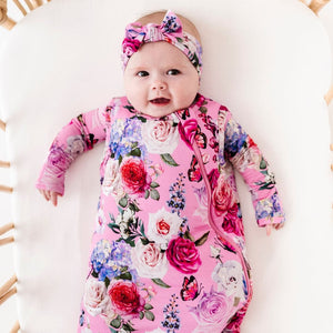 Baby Kids Bamboo Pajamas — Make My Heart Flutter Sleep Sack — Image 1