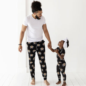 Baby Kids Bamboo Pajamas — Eye of the Tiger Men's Pants — Image 1
