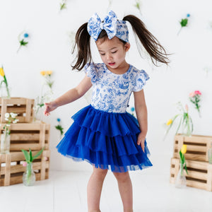 Baby Kids Bamboo Pajamas — Hoppy You're Hare Biggie Bow — Image 1