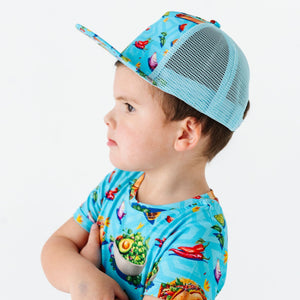 Baby Kids Bamboo Pajamas — Let's Taco-Bout It Hat — Image 1