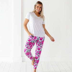 Baby Kids Bamboo Pajamas — You Grow Girl Mama Pants — Image 1