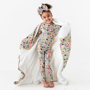 Baby Kids Bamboo Pajamas — No Space to Go Bum Bum Blanket - Plush — Image 1