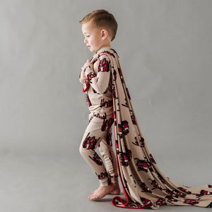 Baby Kids Bamboo Pajamas — Bum Bum Blanket Transformers™ Optimus Prime — Image 1