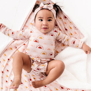 Baby Kids Bamboo Pajamas — Rise Above Bum Bum Blanket - Plush — Image 1