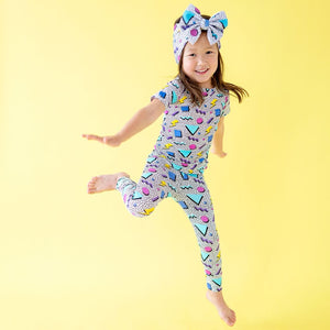 Baby Kids Bamboo Pajamas — Fresh Prints of Bel-Air Two-Piece Pajama Set — Image 1