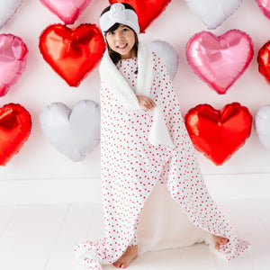 Baby Kids Bamboo Pajamas — Heart to Resist Bum Bum Blanket - Plush — Image 1