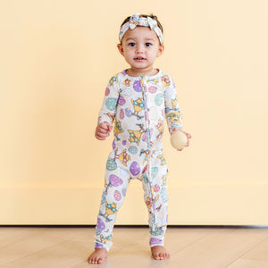 Baby Kids Bamboo Pajamas — Chick Me Out Convertible Romper — Image 1