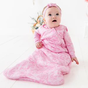 Baby Kids Bamboo Pajamas — Whispering Roses Sleep Sack — Image 1