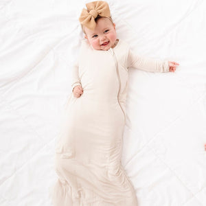 Baby Kids Bamboo Pajamas ā Cream Puff Sleep Sack ā Image 1