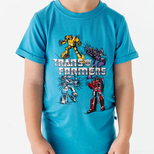Baby Kids Bamboo Pajamas — T-Shirt Transformers™ Autobots & Decepticons — Image 1