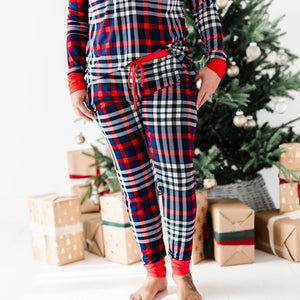 Baby Kids Bamboo Pajamas — Checkmate Mama Pants — Image 1