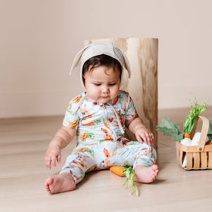 Baby Kids Bamboo Pajamas ā Bunny Bonnet ā Image 1