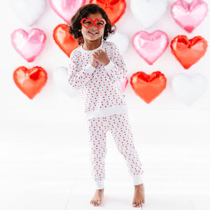 Baby Kids Bamboo Pajamas — Heart to Resist Jogger Set — Image 1