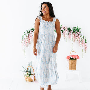 Baby Kids Bamboo Pajamas — Forget Me Not Women's Dress — Image 1