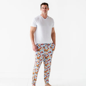 Baby Kids Bamboo Pajamas — Resting Brunch Face Men's Pants — Image 1