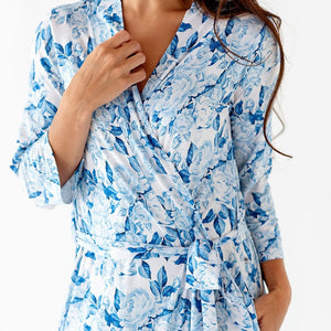 Baby Kids Bamboo Pajamas — My Something Blue Robe — Image 1