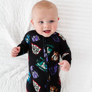 Baby Kids Bamboo Pajamas — Convertible Romper Transformers™ More Than Meets The Eye — Image 1