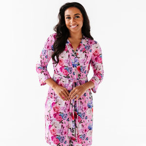 Baby Kids Bamboo Pajamas — Make My Heart Flutter Robe — Image 1
