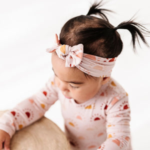 Baby Kids Bamboo Pajamas — Rise Above Headwrap — Image 1