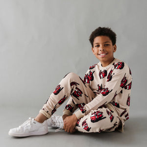 Baby Kids Bamboo Pajamas — Jogger Set Transformers™ Optimus Prime — Image 1