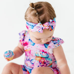 Baby Kids Bamboo Pajamas — Another Year Sweeter Headwrap — Image 1
