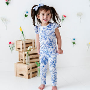 Baby Kids Bamboo Pajamas — Hoppy You're Hare Two-Piece Pajama Set — Image 1