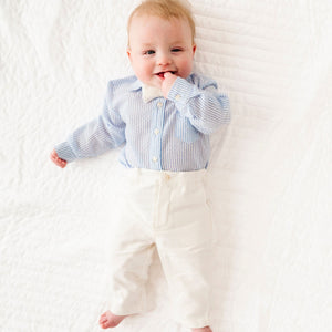 Baby Kids Bamboo Pajamas ā Bamboo Linen Pants ā Image 1