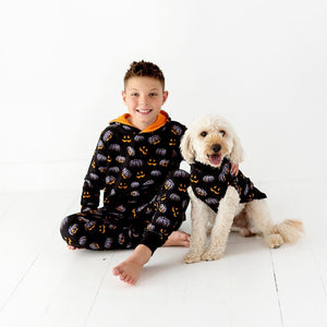 Baby Kids Bamboo Pajamas — Creepin' It Real Dog Sweater — Image 1