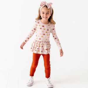 Baby Kids Bamboo Pajamas — Rise Above Top & Tights — Image 1