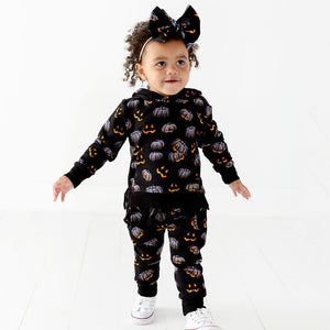 Baby Kids Bamboo Pajamas — Creepin' It Real Jogger Set — Image 1