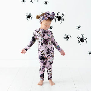 Baby Kids Bamboo Pajamas — BOOquet Of Roses Two-Piece Pajama Set — Image 1