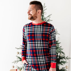 Baby Kids Bamboo Pajamas — Checkmate Men's Shirt — Image 1