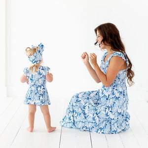 Baby Kids Bamboo Pajamas — My Something Blue Mama Dress — Image 1