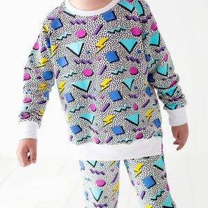 Baby Kids Bamboo Pajamas — Fresh Prints of Bel-Air Jogger Set — Image 1