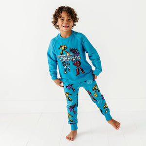 Baby Kids Bamboo Pajamas — Jogger Set Transformers™ Autobots & Decepticons — Image 1