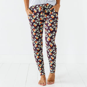 Baby Kids Bamboo Pajamas — Cosmic in Peace Women's Pants — Image 1