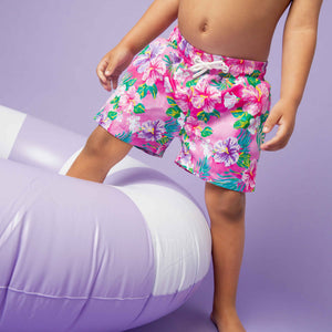 Baby Kids Bamboo Pajamas — Aloha, Beaches Swim Shorts — Image 1