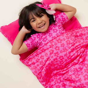 Baby Kids Bamboo Pajamas — Daisy Bell Sleeping Bag — Image 1