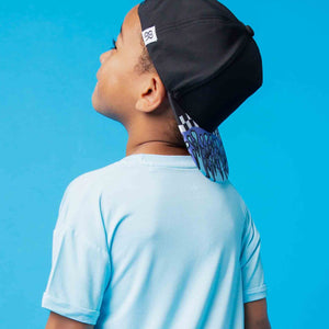 Baby Kids Bamboo Pajamas — Fast & Curious Hat — Image 1